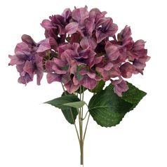 Cirmos színű hortenzia csokor - Mályva - 33 cm