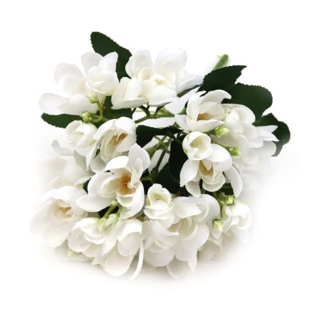 Vegyes színű kicsi csokor 151 - Fehér - 33 cm 