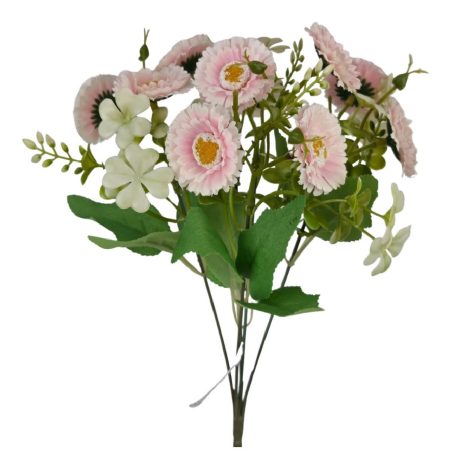 Százszorszép csokor - Rózsaszín - 31 cm