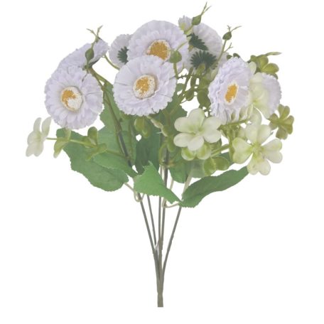 Százszorszép csokor -Lila - 31 cm