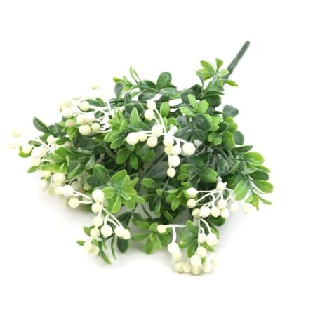 Műzöld 418 - Fehér végű - 32 cm 