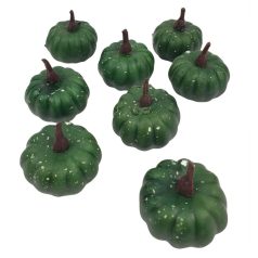 Tök dekor - Zöld - 5 cm - 8 db/csomag
