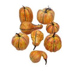 Nagy műtök szett - Antikolt narancs - 6-9 cm - 8 db/csomag