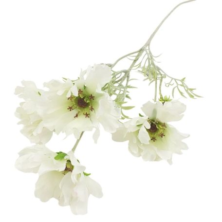 Cakkos szirmú szálas virág - Fehér - 60 cm