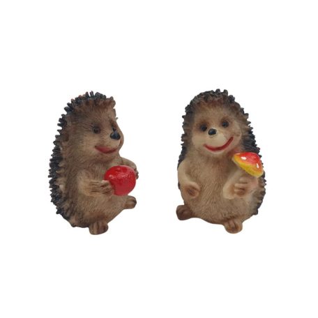 Mosolygós süni figura terméssel - 6,5 cm