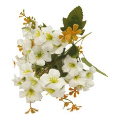 Vegyes színű kicsi csokor 161 - Fehér - 30 cm 