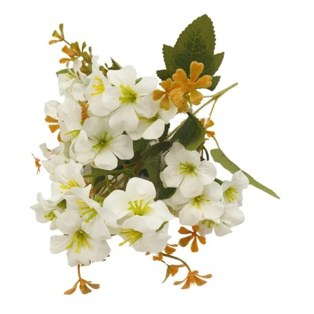 Vegyes színű kicsi csokor 161 - Fehér - 30 cm 