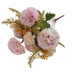 9 fejes krizantém csokor - Rózsaszín - 40 cm 