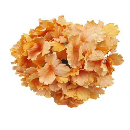 Erezett szirmú hortenzia csokor - Napsárga - 45 cm