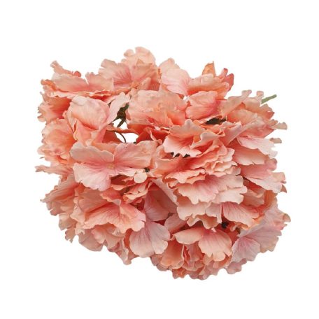 Erezett szirmú hortenzia csokor - Barack - 45 cm 