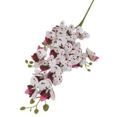 Kicsi virágú phalenopsis ág - Bordó - 77 cm