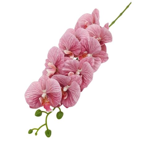 Fodros szirmú phalenopsis ág - Mályva - 90 cm 