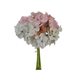Vegyes virágú dekor köteg - Rózsaszín - 30 cm