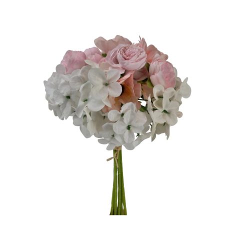 Vegyes virágú dekor köteg - Rózsaszín - 30 cm
