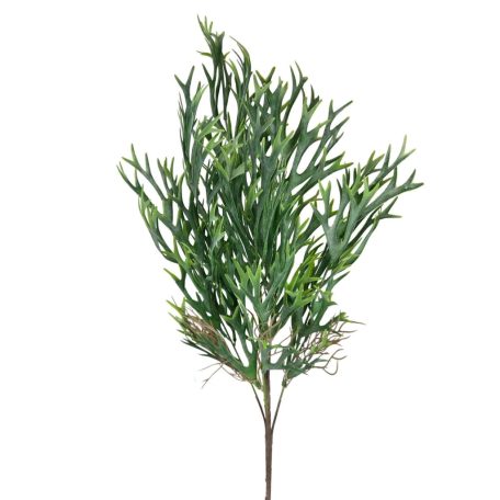 Műzöld szarvasagancs csokor - Hamvaszöld - 60 cm
