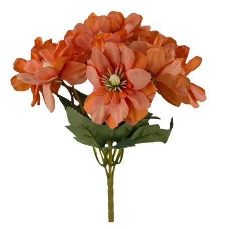 Vegyes színű kicsi csokor 174 - Narancs - 27 cm