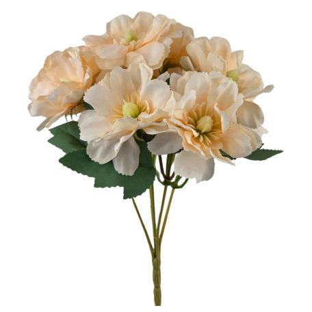 Vegyes színű kicsi csokor 174 - Halvány barack - 27 cm