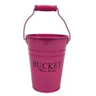 Színes bádog vödör BUCKET - Pink - 10x10x13 cm. 13x13x12 cm 