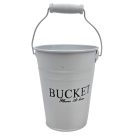 Színes bádog vödör BUCKET - Fehér - 10x10x13 cm. 13x13x12 cm 