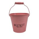 Színes bádog vödör BUCKET - Barack - 10x10x13 cm. 13x13x12 cm 