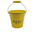 Színes bádog vödör BUCKET - Sárga - 10x10x13 cm. 13x13x12 cm 