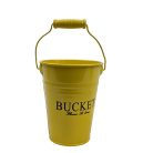 Színes bádog vödör BUCKET - Sárga - 10x10x13 cm. 13x13x12 cm 