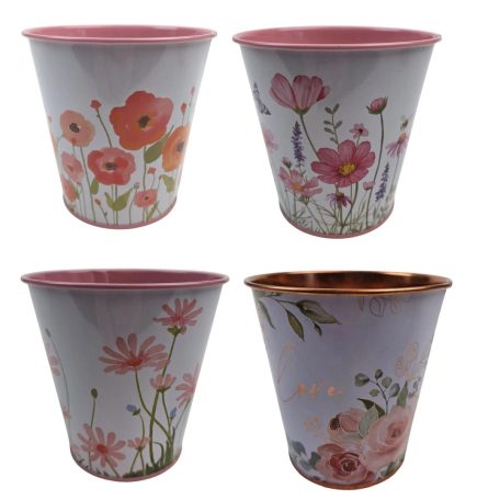 Mintás bádog vödör - 4 féle - 10 cm