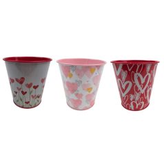 Mintás bádog vödör - 10 cm