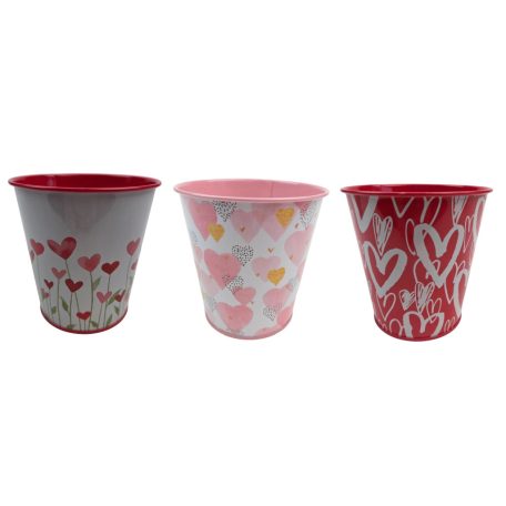 Mintás bádog vödör - 10 cm