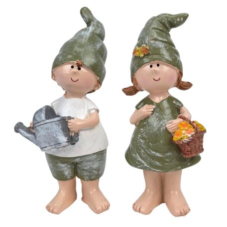 Kertész figura fiú-lány- 14 cm