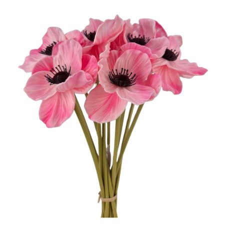 Élethű pipacs köteg - Rózsaszín - 30 cm -10 szál/köteg