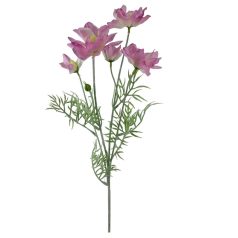 Dupla szirmú szálas virág - Pink - 5 virágos - 61 cm 