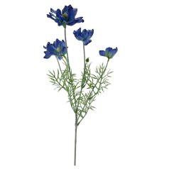 Dupla szirmú szálas virág - Kék - 5 virágos - 61 cm 