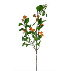 Virágos ág 20 - Narancs - 82 cm