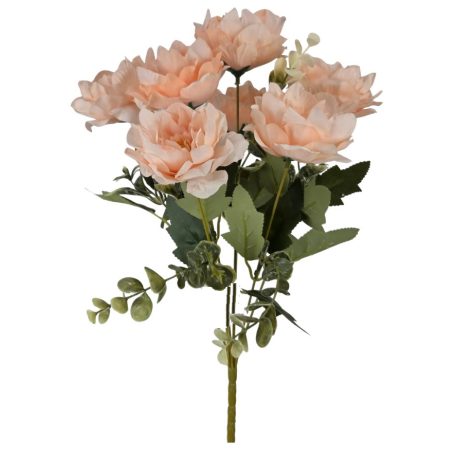 7 fejes peonia csokor - Barack - 40 cm