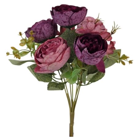 Vegyes színű kicsi csokor 181 - Antik pink - 30 cm