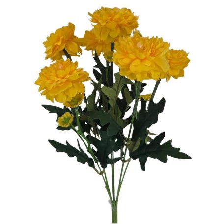Rézvirág csokor - Sárga - 37 cm 