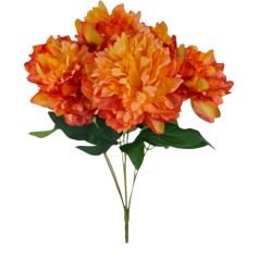 7 fejes peonia csokor 1 - Narancs - 50 cm