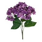 Hortenzia csokor 1 - Sötét lila - 42 cm