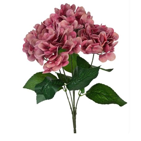 Hortenzia csokor 1 - Fáradt rózsaszín - 42 cm