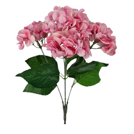 Hortenzia csokor 1 - Cirmos rózsaszín - 42 cm