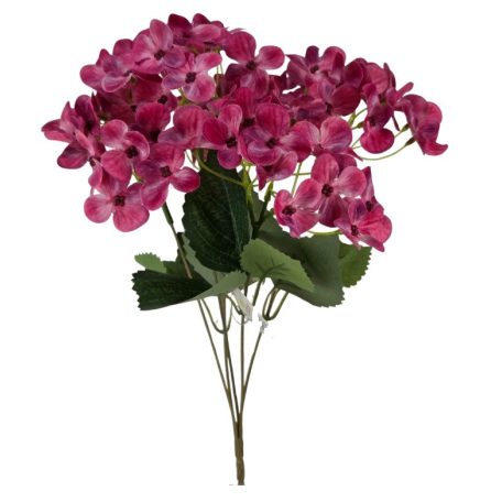5 fejes hortenzia csokor - Pink - 36 cm