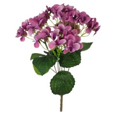 5 fejes hortenzia csokor - Mályva - 36 cm