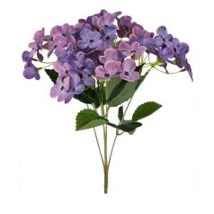 5 fejes hortenzia csokor - Lila - 36 cm 
