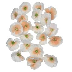 Dekor fejvirág 43 - Halvány barack - 7 cm - 20 db/csomag