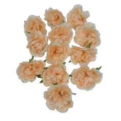 Dekor fejvirág 45 - Barack - 8 cm - 12 db/csomag