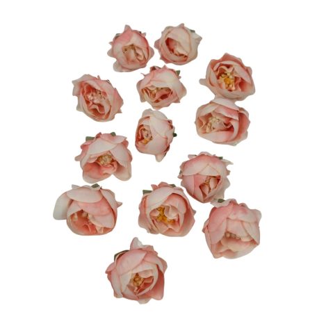 Dekor fejvirág 44 - Barack - 4 cm - 13 db/csomag