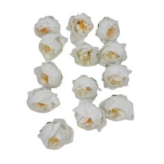 Dekor fejvirág 44 - Fehér - 4 cm - 13 db/csomag