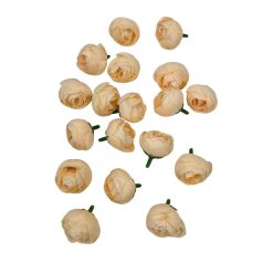 Dekor fejvirág 47 - Barack - 3 cm - 18 db/csomag