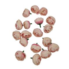 Dekor fejvirág 47 - Cirmos barack - 3 cm - 18 db/csomag